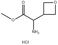 Methyl 2-amino-2-(oxetan-3-yl)acetate hydrochloride Struktur