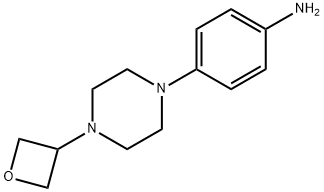 Benzenamine, 4-[4-(3-oxetanyl)-1-piperazinyl]- Struktur