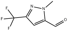 2-Methyl-5-(trifluoromethyl)pyrazole-3-carbaldehyde Struktur