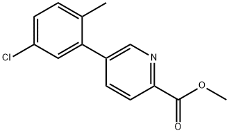 Methyl 5-(5-chloro-2-methylphenyl)picolinate Struktur