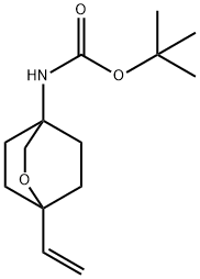 tert-butyl n-{1-ethenyl-2-oxabicyclo[2.2.2]octan-4-yl}carbamate Struktur