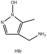 4-(Aminomethyl)-5-methyl-1H-pyrazol-1-ol hydrobromide Struktur