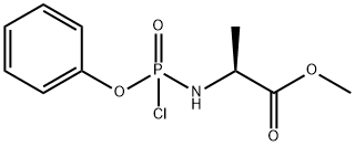 phenyl methoxyalaninyl phosphorochloridate Struktur