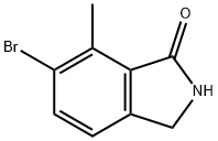 6-BROMO-7-METHYLISOINDOLIN-1-ONE Struktur