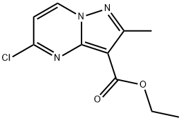 Ethyl 5-chloro-2-methylpyrazolo[1,5-a]pyrimidine-3-carboxylate Struktur