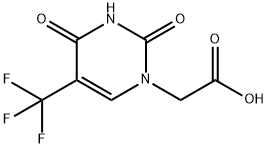 5-Trifluoromethyluracil-1-yl acetic acid Struktur