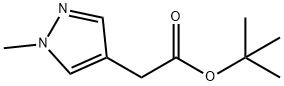 tert-Butyl 2-(1-methyl-1H-pyrazol-4-yl)acetate Struktur