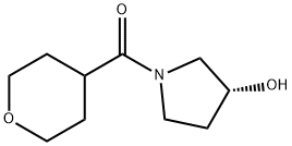 (R)-(3-Hydroxypyrrolidin-1-yl)(tetrahydro-2H-pyran-4-yl)methanone Struktur