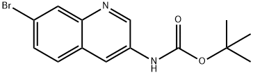 tert-butyl 7-bromoquinolin-3-ylcarbamate Struktur