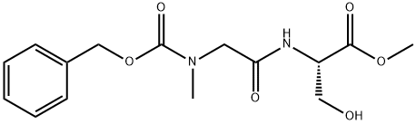 CARBOBENZYLOXYSARCOSYLSERINE METHYL ESTER Struktur