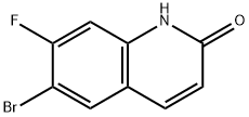 6-Bromo-7-fluoroquinolin-2(1H)-one Struktur