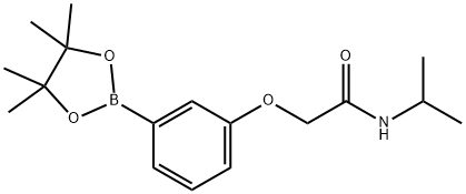 N-Isopropyl-2-(3-(4,4,5,5-Tetramethyl-1,3,2-Dioxaborolan-2-Yl)Phenoxy)Acetamide Struktur