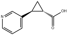 (1S,2S)-2-(pyridin-3-yl)cyclopropane-1-carboxylicacidhydrochloride Struktur