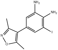 5-(3,5-dimethylisoxazol-4-yl)-3-iodobenzene-1,2-diamine(WXG03034) Struktur