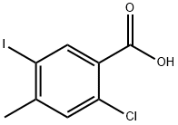 2-Chloro-5-iodo-4-methyl-benzoic acid Struktur