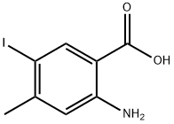 2-Amino-5-iodo-4-methyl-benzoic acid Struktur