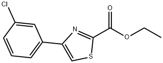 ethyl 4-(3-chlorophenyl)thiazole-2-carboxylate Struktur