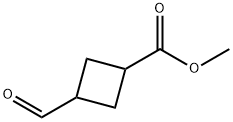 methyl 3-formylcyclobutane-1-carboxylate Struktur