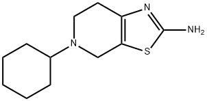 5-Cyclohexyl-4,5,6,7-tetrahydrothiazolo[5,4-c]pyridin-2-amine Struktur