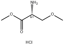 (R)-Methyl 2-amino-3-methoxypropanoate hydrochloride Struktur