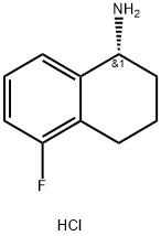 (R)-5-Fluoro-1,2,3,4-tetrahydronaphthalen-1-amine hydrochloride Struktur