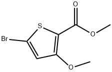 METHYL 5-BROMO-3-METHOXYTHIOPHENE-2-CARBOXYLATE Struktur