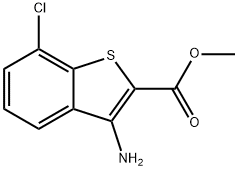 Methyl 3-amino-7-chlorobenzo[b]thiophene-2-carboxylate Struktur