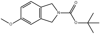 tert-butyl5-methoxyisoindoline-2-carboxylate Struktur