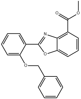 Methyl 2-(2-(benzyloxy)phenyl)benzo[d]oxazole-4-carboxylate Struktur