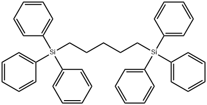 PENTAMETHYLENEBIS(TRIPHENYLSILANE) Struktur