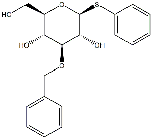 Phenyl 3-O-(phenylmethyl)-1-thio-beta-D-glucopyranoside Struktur