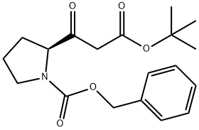 (S)-Benzyl 2-(3-(tert-butoxy)-3-oxopropanoyl)pyrrolidine-1-carboxylate Struktur