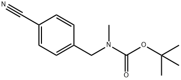 tert-Butyl 4-cyanobenzyl(methyl)carbamate Struktur