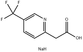 Sodium 2-(5-(trifluoromethyl)pyridin-2-yl)acetate Struktur