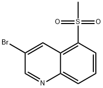 3-bromo-5-(methylsulfonyl)quinoline Struktur