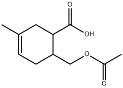 6-(ACETOXYMETHYL)-3-METHYL-3-CYCLOHEXENE-1-CARBOXYLIC ACID Struktur