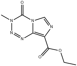 Ethyl 3-methyl-4-oxo-3,4-dihydroimidazo[5,1-d][1,2,3,5]tetrazine-8-carboxylate Struktur