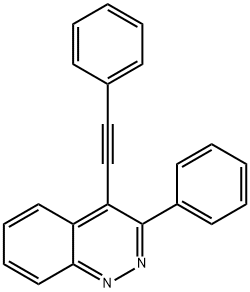 3-Phenyl-4-(phenylethynyl)cinnoline Struktur