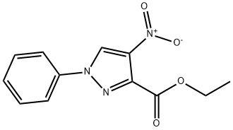 Ethyl 4-nitro-1-phenyl-1H-pyrazole-3-carboxylate Struktur