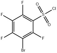 3-Bromo-2,4,5,6-tetrafluorobenzene-1-sulfonyl chloride Struktur