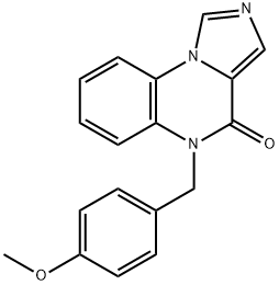 5-(4-Methoxybenzyl)imidazo[1,5-a]quinoxalin-4(5H)-one Struktur