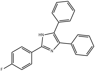 2-(4-Fluorophenyl)-4,5-diphenylimidazole Struktur