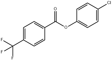 4-Chlorophenyl 4-(trifluoromethyl)benzoate Struktur