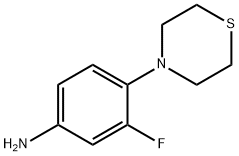 3-Fluoro-4-Thiomorpholinoaniline Struktur