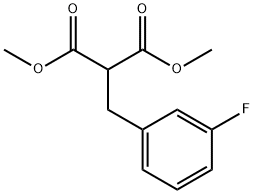 dimethyl 2-(3-fluorobenzyl)malonate Struktur