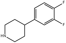 4-(3,4-difluorophenyl)piperidine hydrochloride Struktur