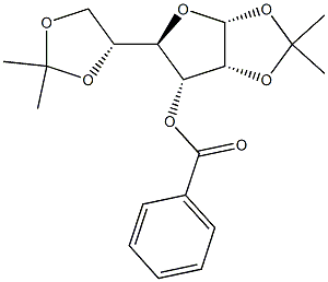 3-O-Benzoyl-1,2:5,6-bis(di-O-isopropylidene)-alpha-D-allofuranose Struktur