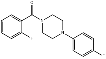 (2-fluorophenyl)[4-(4-fluorophenyl)piperazin-1-yl]methanone Struktur