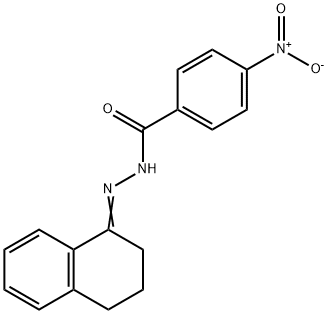 N'-[(1E)-3,4-dihydronaphthalen-1(2H)-ylidene]-4-nitrobenzohydrazide Struktur