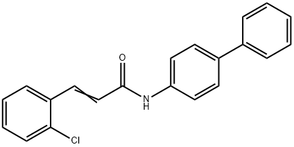 (2E)-N-(biphenyl-4-yl)-3-(2-chlorophenyl)prop-2-enamide Struktur